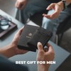 VULKIT Pop up Wallet for Men, Vertical Leather Credit Card