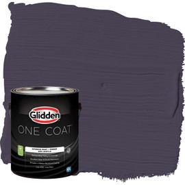Glidden One Coat 1 gal. Blackberry/Purple Flat Interior Paint with Primer