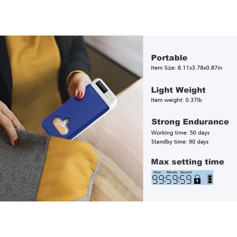 Dayear Phone Lock Box with Timer, Self-control Phone Safe, Timed