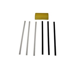 WSD 3 Black + 3 Clear P-Tex PTex Rods p tex ski Snowboards Base Repair Ptex with Bonus Yellow All Temp 45g Wax