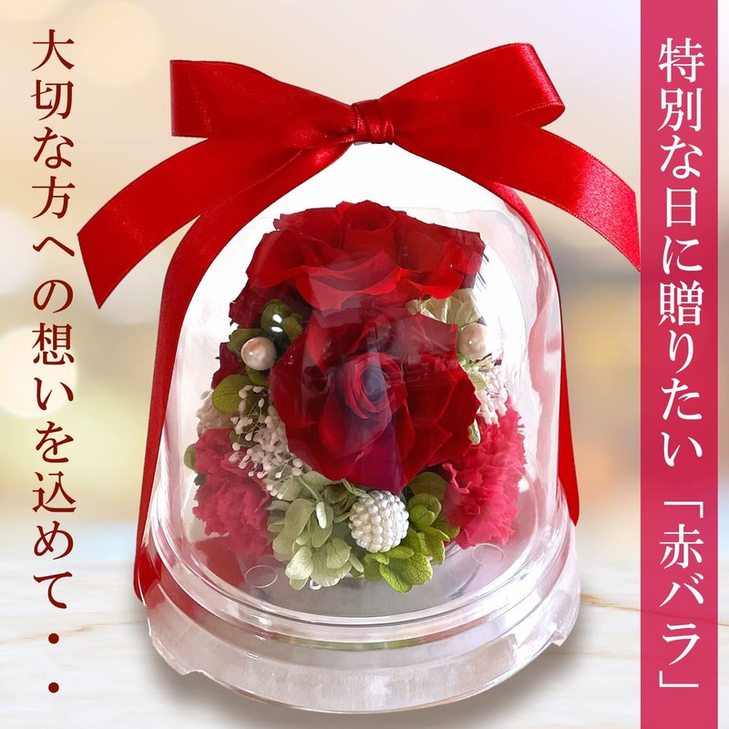 Florist Mann Preserved Flowers, 60th Birthday Celebration, Women, Red, Mother,