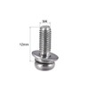 sourcing map M4 x 12mm Stainless Steel Phillips Pan Head