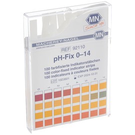 Camlab 1138921 pH-Fix Indicator Paper Test Strips, pH 0.0-14.0 with CE-mark, 6mm x 85mm (Pack of 100)