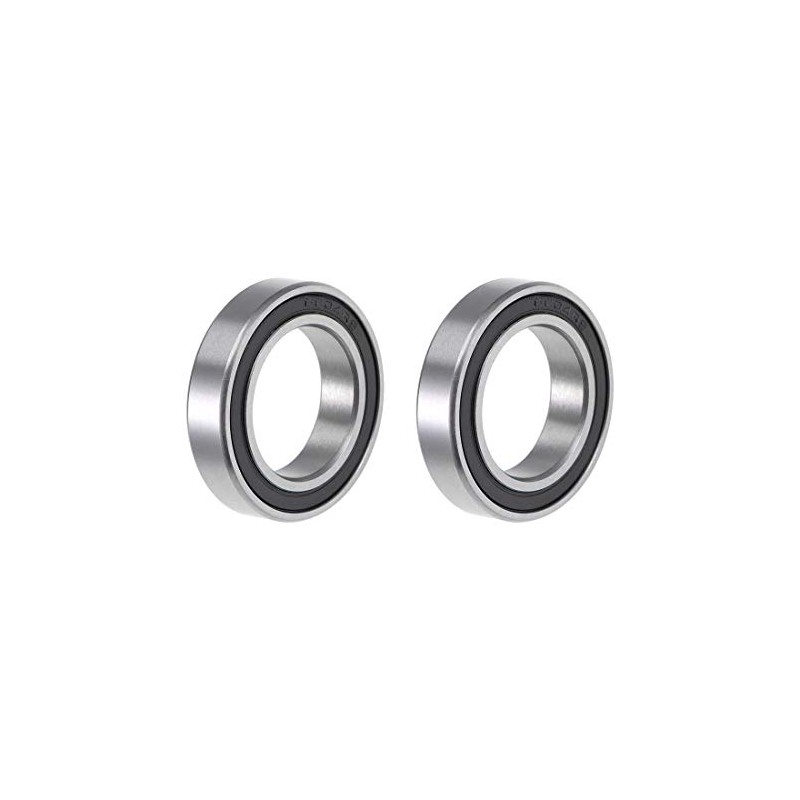 sourcing map 6804-2RS Deep Groove Ball Bearing 20x32x7mm Double Sealed