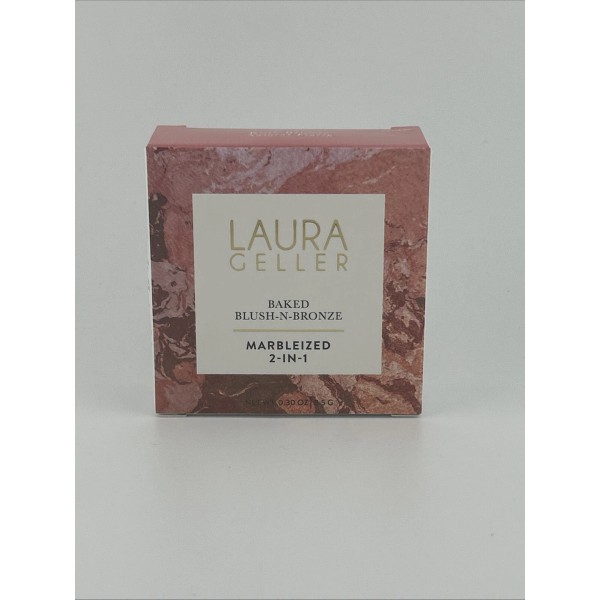 LAURA Geller Baked Blush-N-Bronze Marbleized 2-IN-1 (Rose Bronze) 0.30oz New