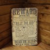 Signs for Mankind Billy the Kid Western Wanted $500 Reward