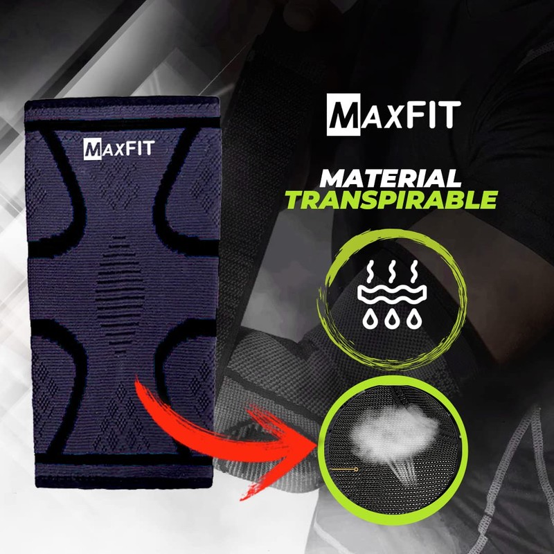 MaxFit 2 Coderas para Gym, coderas ortopédica, Protección Completa para