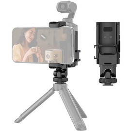 DJI OSMO POCKET 3 Extension Adapter Stand Cell Phone Holder Set, Front Smartphone Holder, Extension Holder with 1/4 Screw Hole/Cold Shoe Connection, Connectable Tripod, Fill Light, Microphone, etc