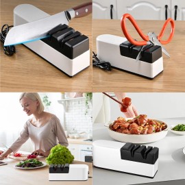 MDHAND Kitchen Electric Knife Sharpener Professional Knives Sharpening Stone Grinder