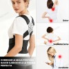 2pzs Chaleco Corrector Postura Ortopédico Faja Lumbar Unisex