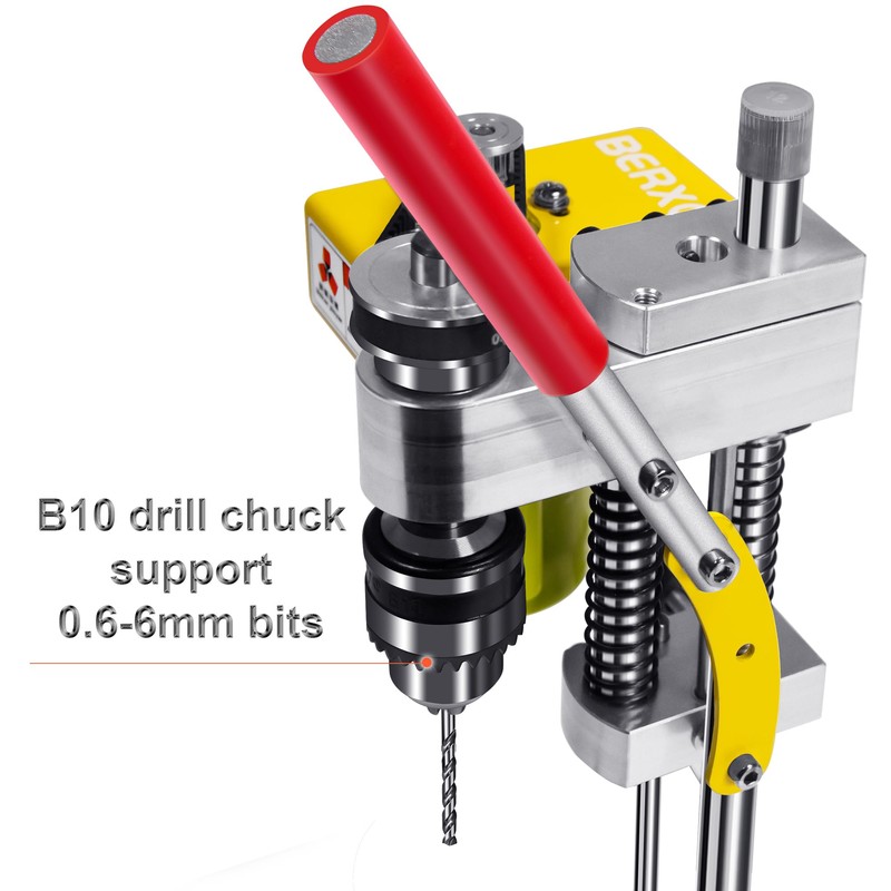 BERXOL Mini Drill Press, Benchtop Drill Press, Portable Electric Drilling