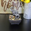 Nature's Mark 7.5" Playing Elephant & Baby Elephant Tabletop Water