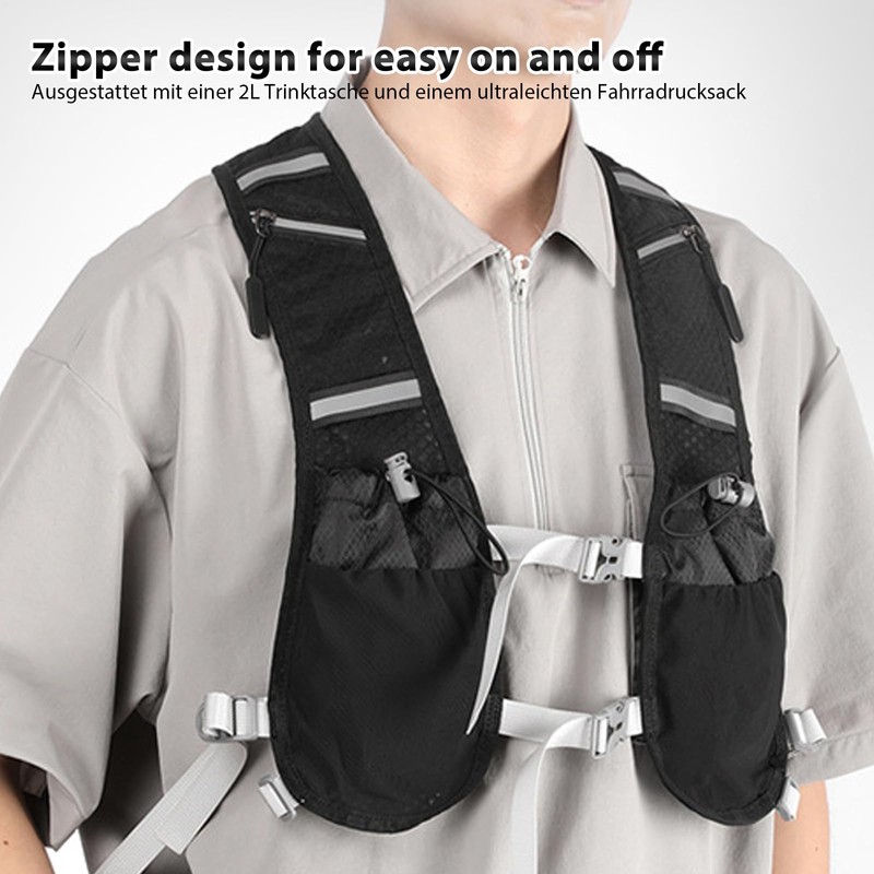 Running Vest for Men and Women, Hydration Backpack Running with