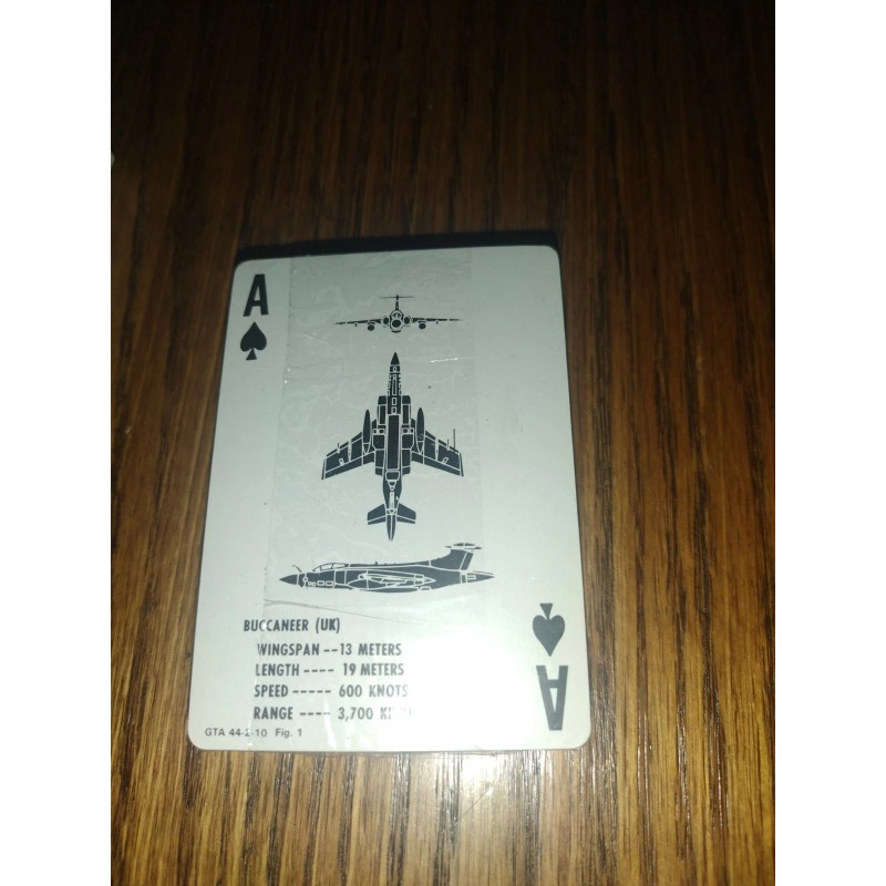 AIRCRAFT RECOGNITION PLAYING CARDS ARMY 1979 NOS BRAND NEW 44-2-10
