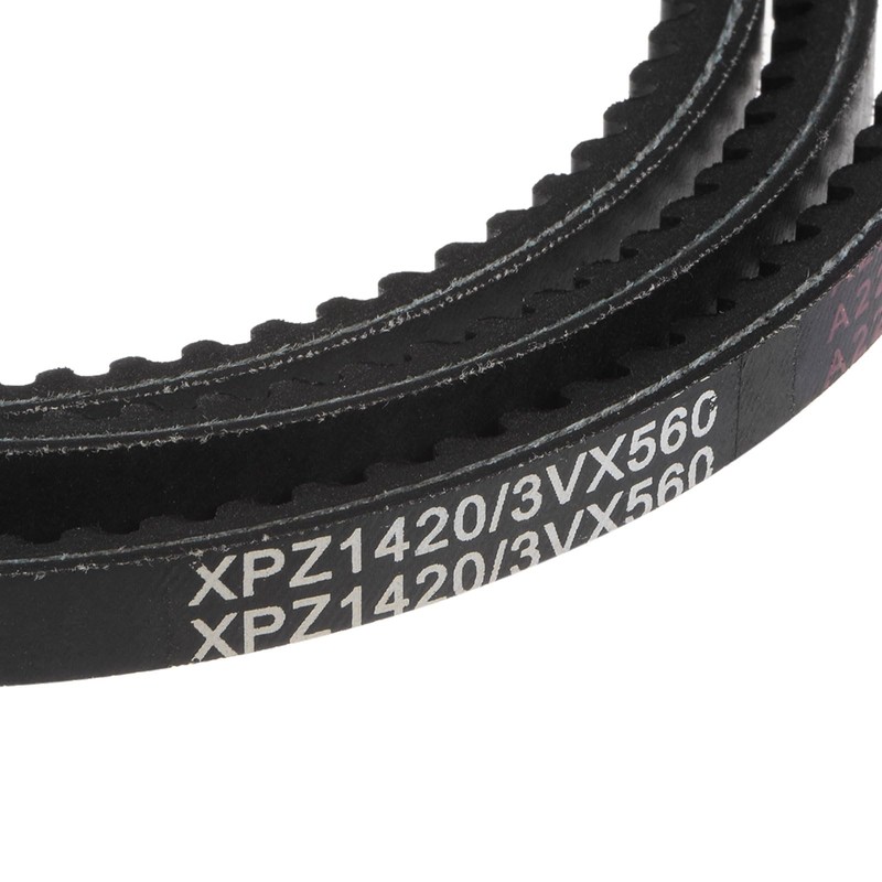 sourcing map 3VX560 Rubber Power Belt, Serrated Industrial V Belts,