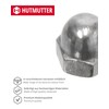 Gedotec Cap Nut DIN 1587 M14 Pack of 20 Galvanised