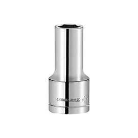 Britool E113758BR Hexagon 1/4" Drive Deep Socket in Display Pack, 10mm