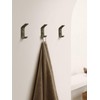 SORWDUERM 2 Pack Green Leather Coat 2 Hooks Wall for