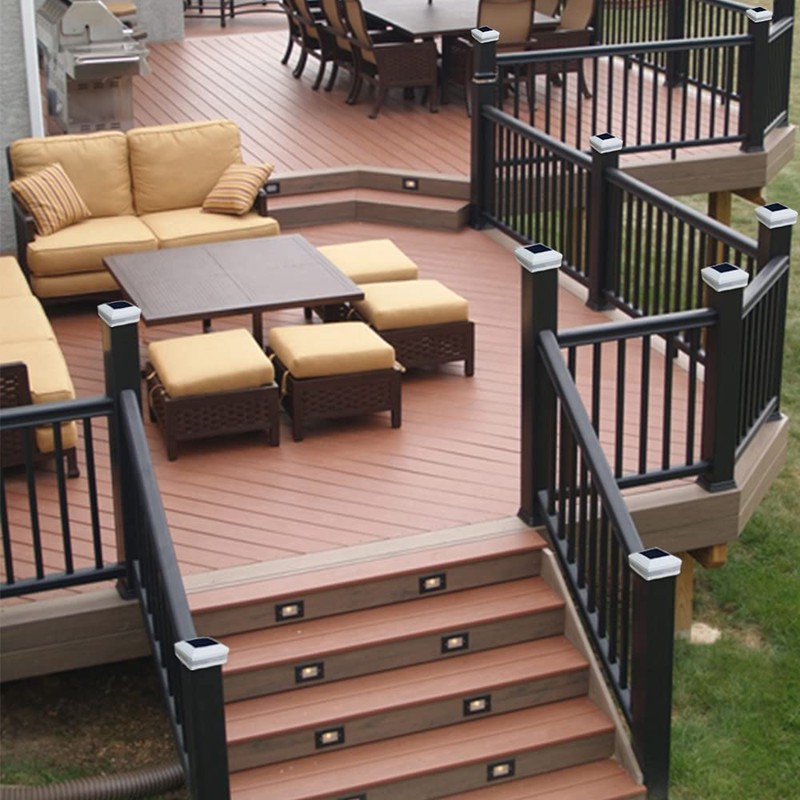 Sumaote Solar Post Cap Light, 52 LEDs 160 Lumen 4x4