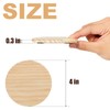 46Pcs Unfinished Wood Coasters-4" Unfinished Natural Wood Slices for Crafts