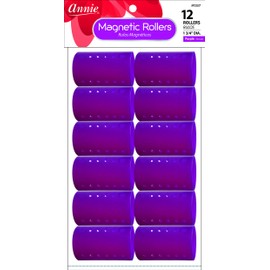 Annie Magnetic Rollers 12 Count Purple 1 3/4" #1357A