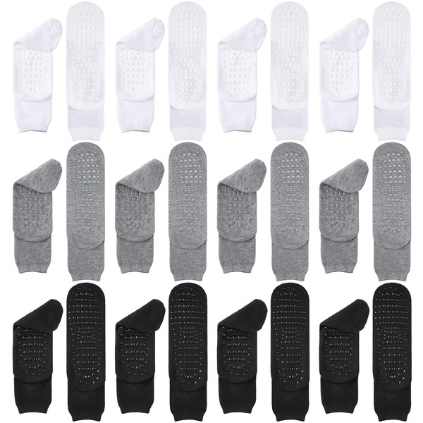 Foaincore 12 Pairs XX-Large Slipper Socks Terry Ring Non Slip