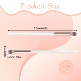 Telooco 12 Pcs Lash Brushes for Cleansing, Fluffy Design Eyelash Cleaning Brush, Eyelash Cleaning Brush for Lash Extension, Professional Eyelashes Cleanings Brushes Tool Set