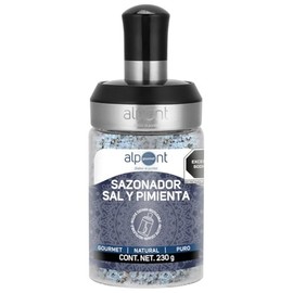ALPONT GOURMET Sal y Pimienta, Mezcla Clásica de Condimentos para Cocina y Mesa, 230 g