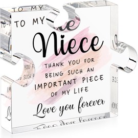 DIGIELE Niece Gifts from Auntie or Uncle - Niece Birthday Gifts Best Niece Ever Gifts Niece Gift Ideas for Niece Graduation, Mothers Day, Thanksgiving, Christmas & Valentines Day Gift, Unique Puzzle