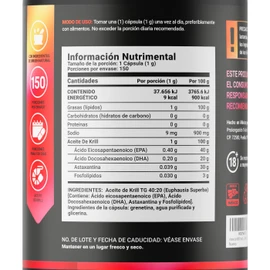 Aceite de Krill Puro 150 cápsulas 1000 mg. Ingredientes naturales: Astaxantina y Alta Concentración Omega 3 EPA y DHA. Icelandic Krill Oil B Life.. Ingredientes naturales: Astaxantina y Alta Concentración Omega 3 EPA y DHA. Icelandic Krill Oil B Life.