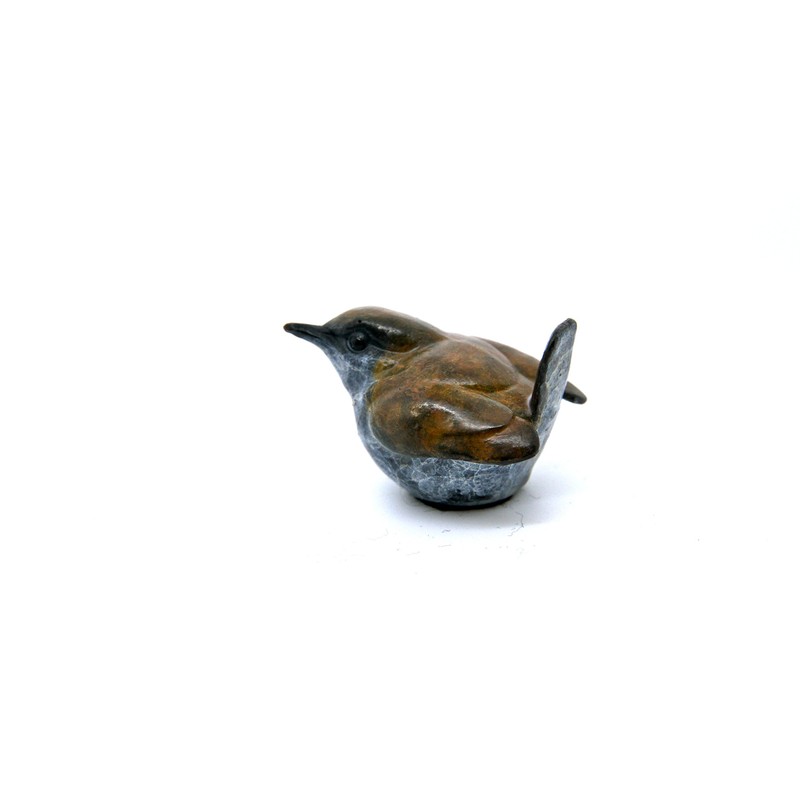 Limited Edition Hot Cast Solid Bronze Multi Patina Wren