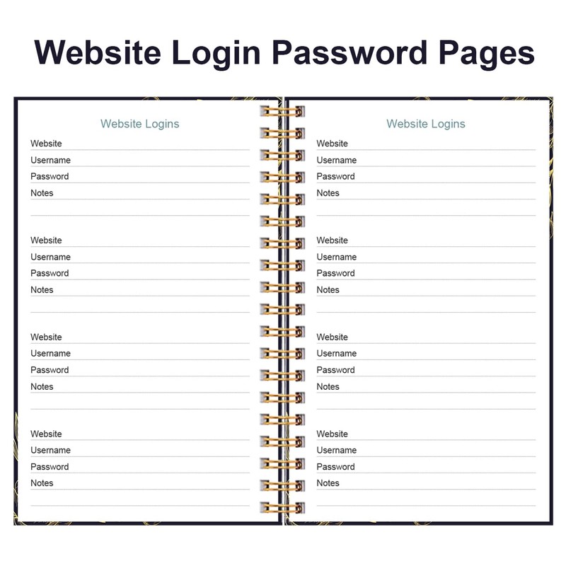 Address Book with Alphabetical Tabs - Small Address Book Spiral