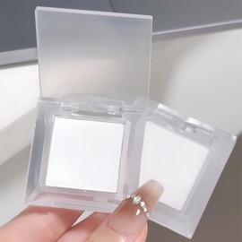 Single Matte White Eyeshadow,Pressed Fine Powder Eyeshadow,Highly Pigmented Matte Eye Shadow Longwear Single White Eye Make-Up for Performance