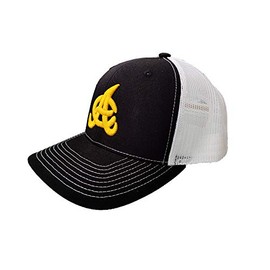 Aguilas Cibaeñas Trucker Mersh Hat - Elegante, duradero y cómodo (Negro/Blanco)