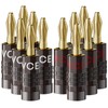 VCELINK Banana Plugs, Speaker Wire Connectors, 4mm 24K Gold Plated