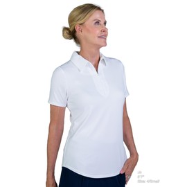 Jofit Apparel Women’s Athletic Clothing Performance Polo for Golf & Tennis, Size X-Small, White