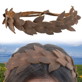 Vaveren Elf Headdress Waistband Medieval Flower Hair Ornament for Cosplay Wedding Travel