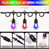 Outdoor String Lights, 96FT Multicolor LED Dimmable RGB with Remote