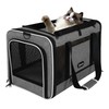 GAPZER Cat Carrier 18x11x11 Top Load Soft Pet Travel Bag