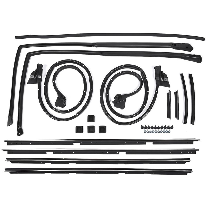NEWZQ Set of 17 Door Tailgate Weatherstripping Seal Kit Replacement