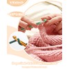 Katech 8PCS Tunisian Crochet Hooks Set, 13.78 Inch Large Crochet
