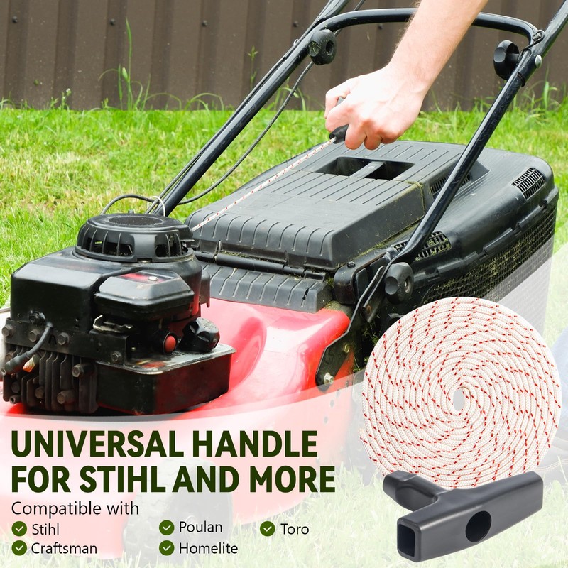 3 Pack, 10 ft x 9/64" (3.5mm) Pull Cord Rope