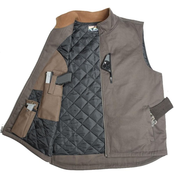 EDTREK Men's Concealed Carry Vest With Two Holster Inside -