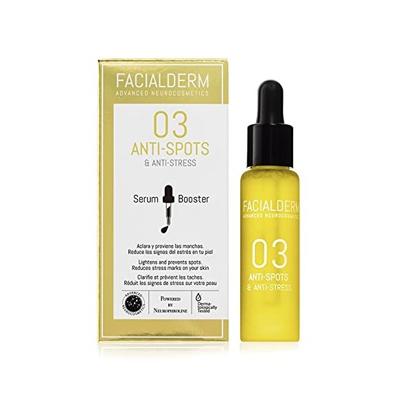 Facialderm Srum Booster Antimanchas Y Antiestrs 30ml - Aclara, corrige
