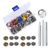 Snap Fastener Kit Metal Press Stud Leather Tich Button Tool