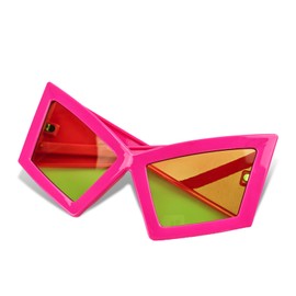 Daxilonyz Funny Oversized Party Glasses Sunglasses Max Width 5.9", Hilarious Costume Accessories for Birthdays, Dance Parties & More (Pink)