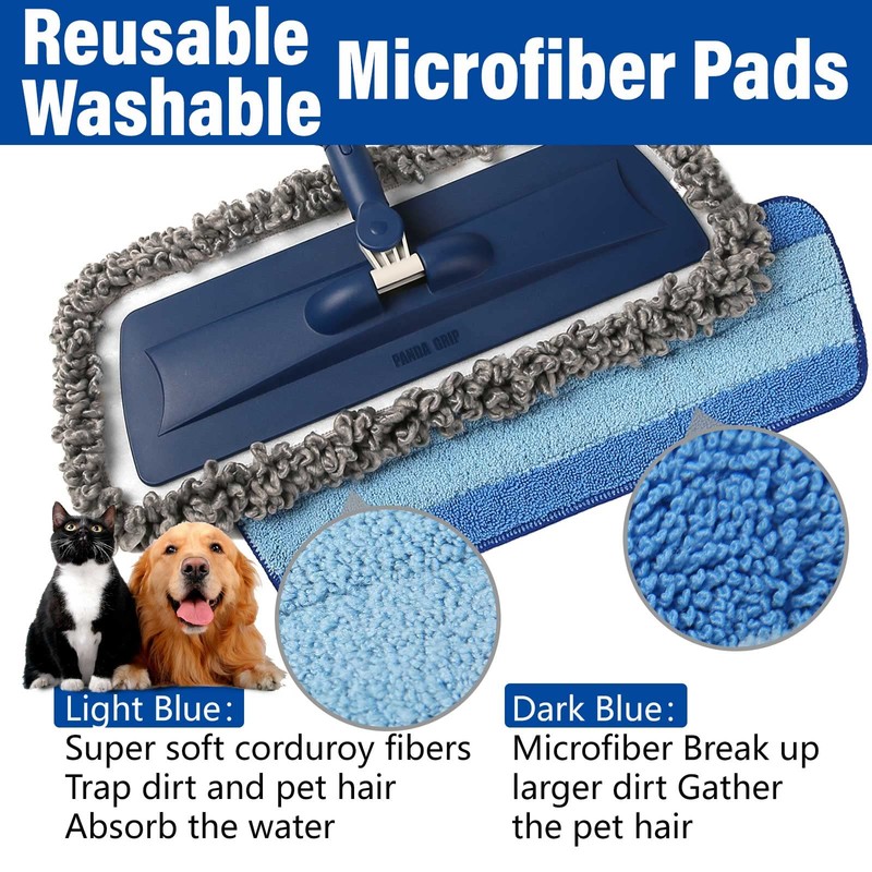 Mops for Floor Cleaning Wet Spray Mop with 14 oz