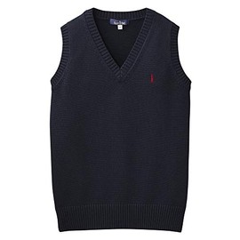 EASTBOY 1226002 Women's Vest, 2nd Cotton Blend, Navy × red (580)