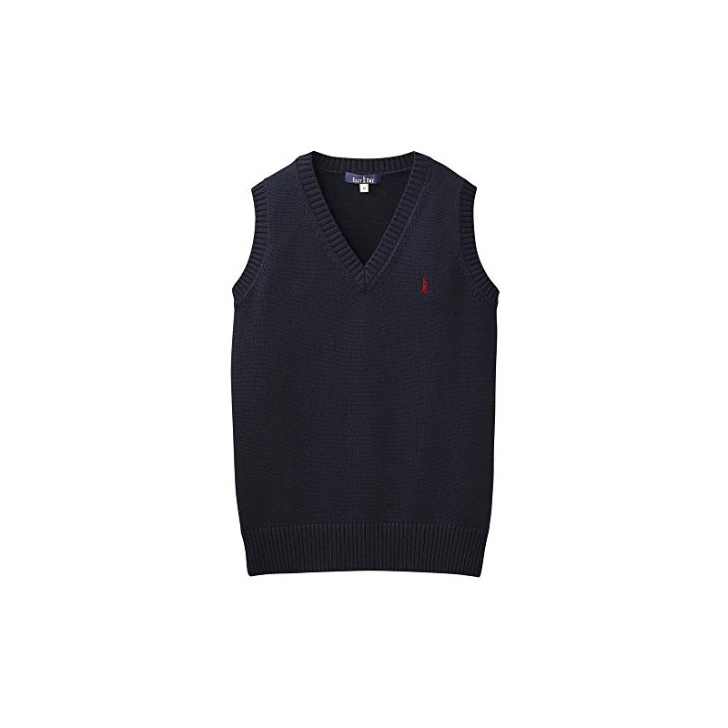 EASTBOY 1226002 Women's Vest, 2nd Cotton Blend, Navy × red