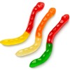 Large Gummi Worms Candy, Assorted Fruit Flavors Gummies, Allergy Friendly,